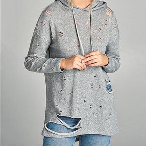 Activ USA Holey Moley Destroyed Hoodie